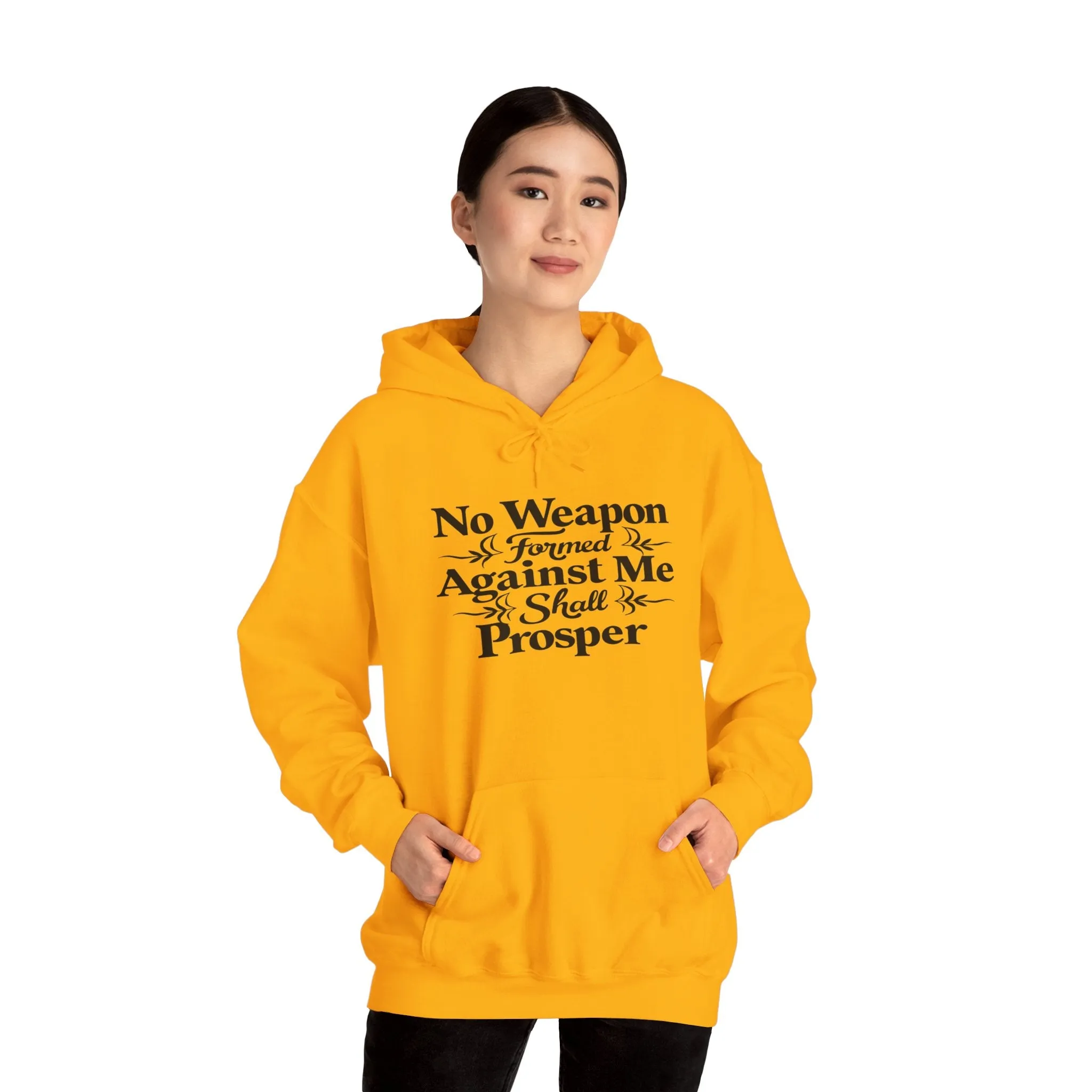 No Weapons Formed Christian Inspirational Religious Hoodie for Women