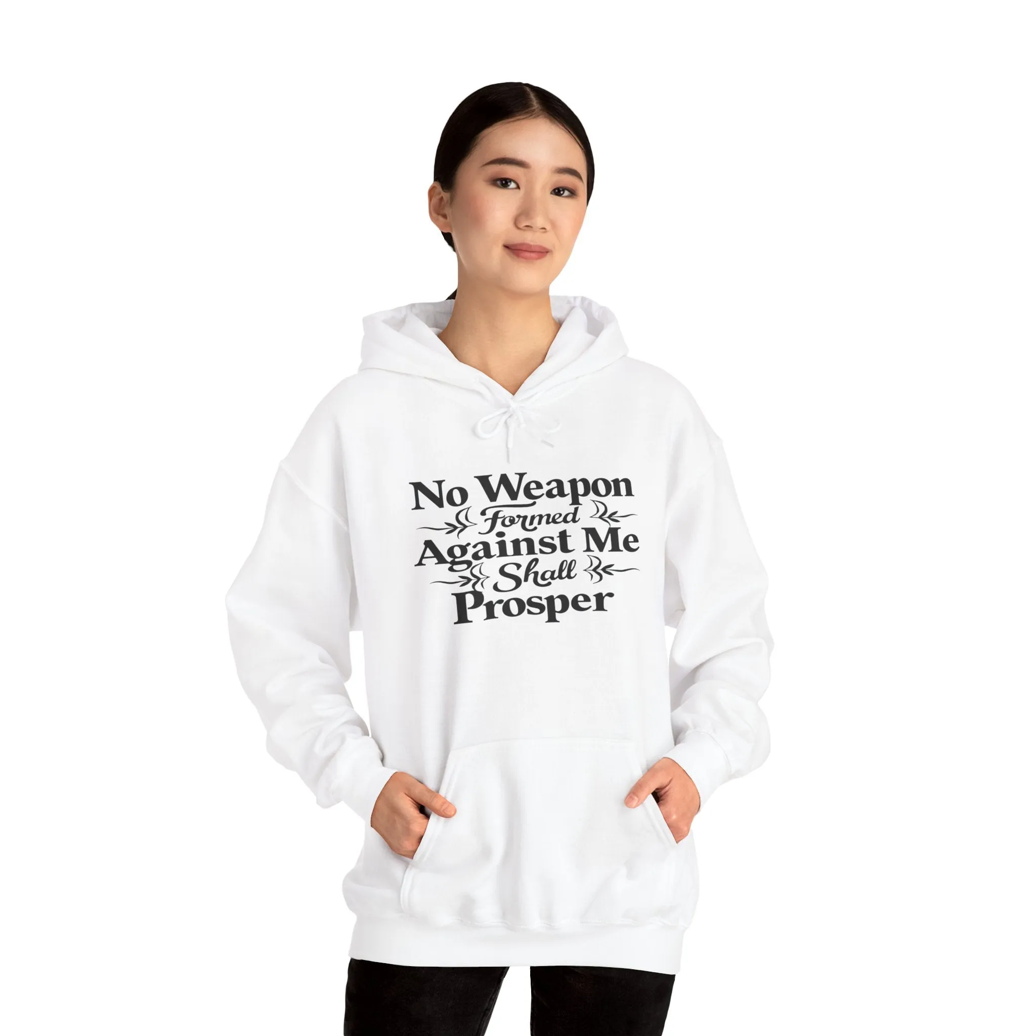 No Weapons Formed Christian Inspirational Religious Hoodie for Women
