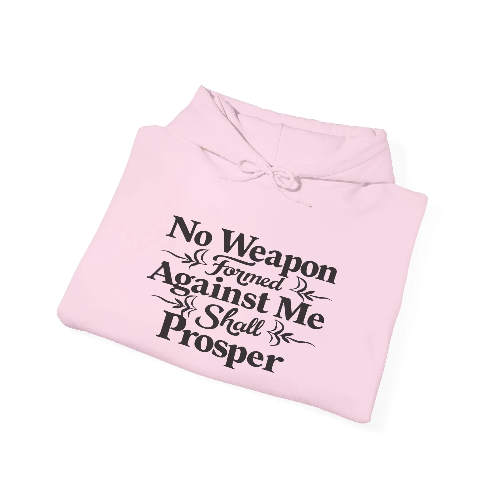 No Weapons Formed Christian Inspirational Religious Hoodie for Women