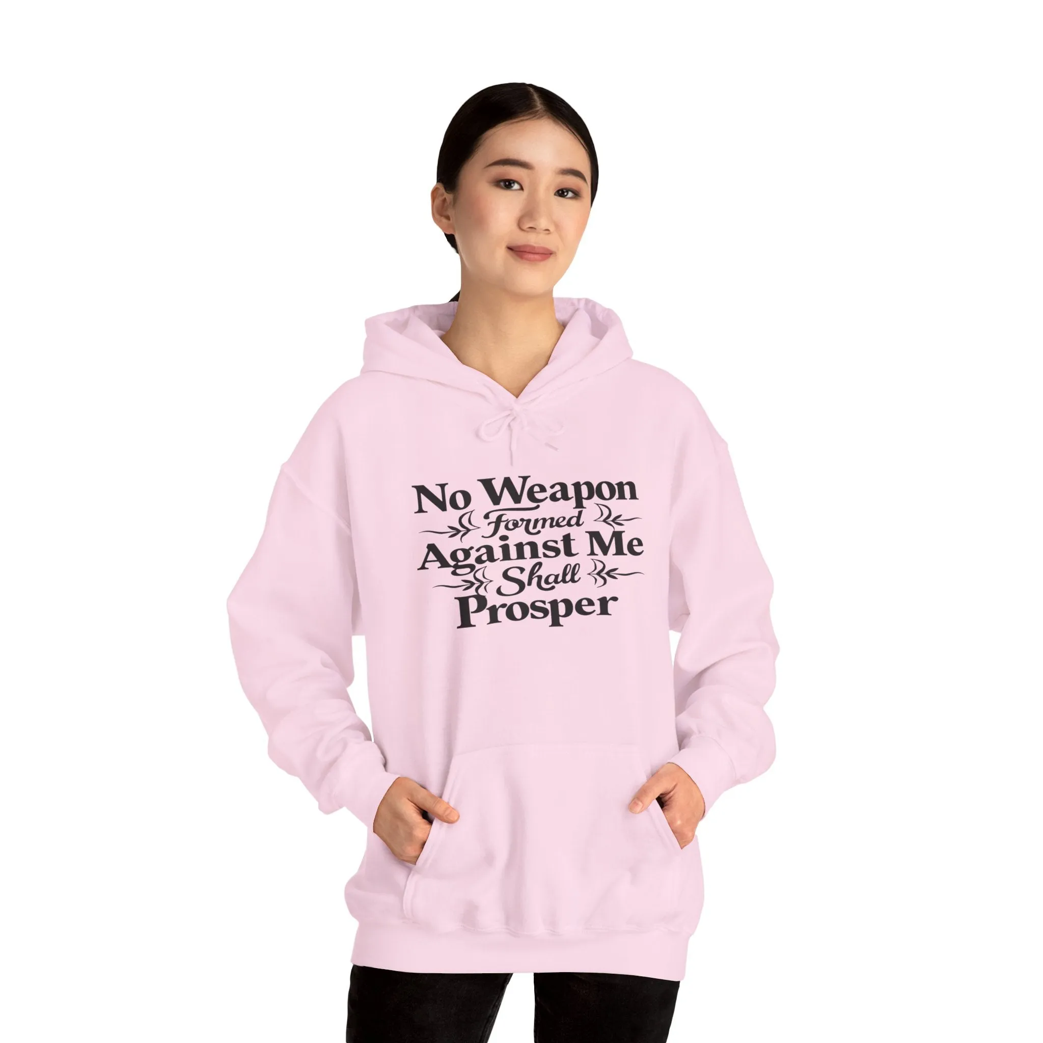 No Weapons Formed Christian Inspirational Religious Hoodie for Women