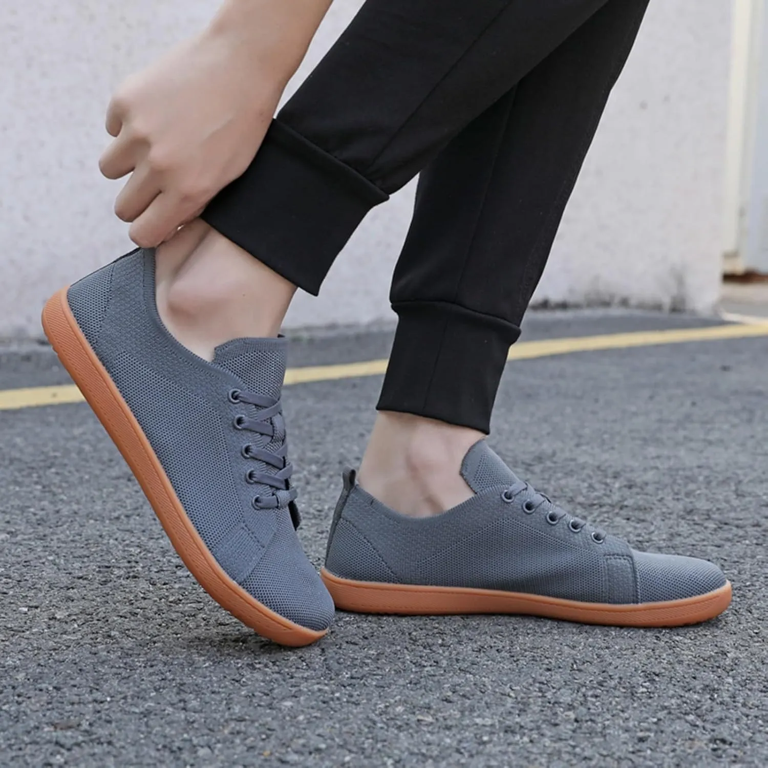 Orthopedic Shoes for Women Jazz Shoes Lace-up Sneakers Modern Dance Shoes Air Cushion Platform Walking Dance Shoes