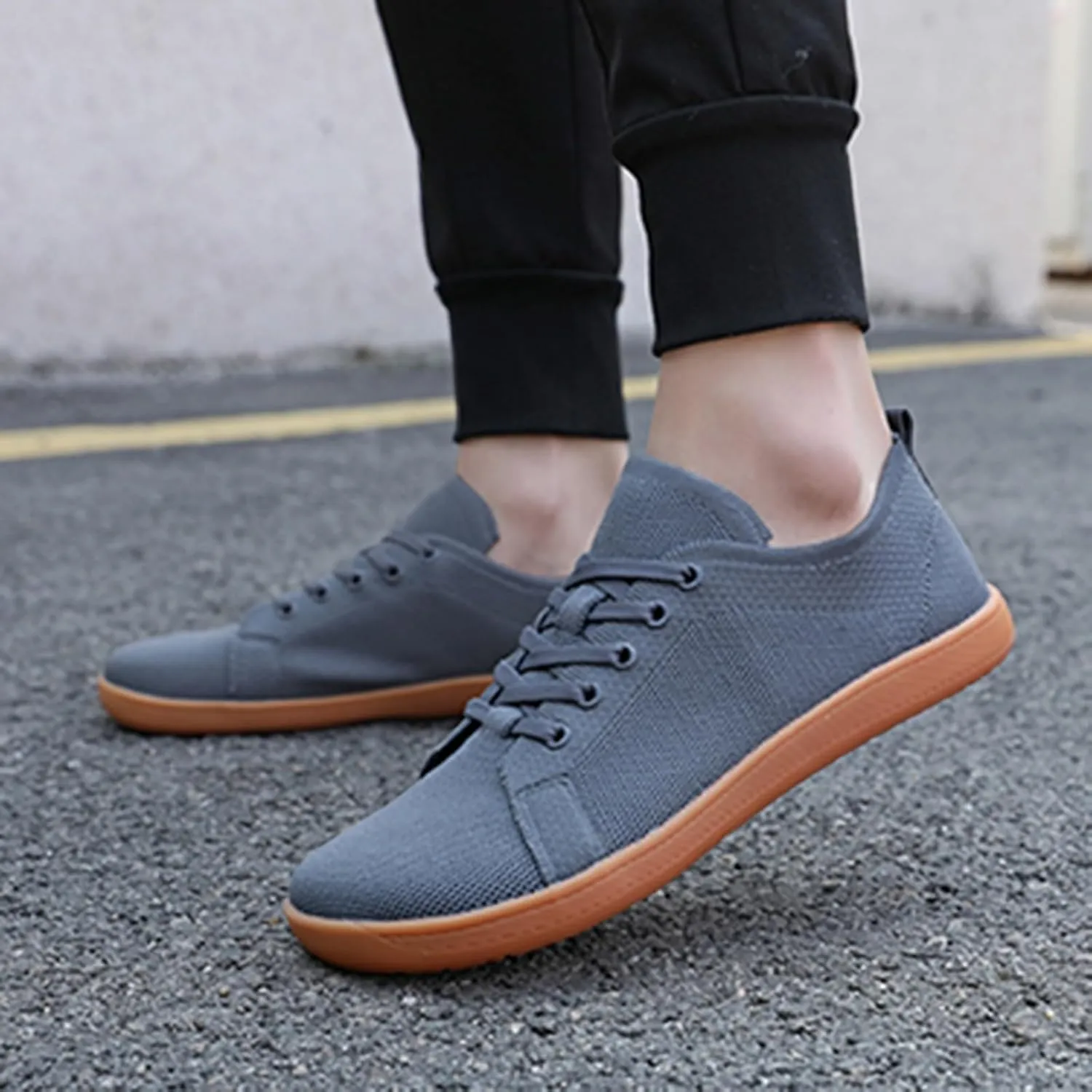 Orthopedic Shoes for Women Jazz Shoes Lace-up Sneakers Modern Dance Shoes Air Cushion Platform Walking Dance Shoes