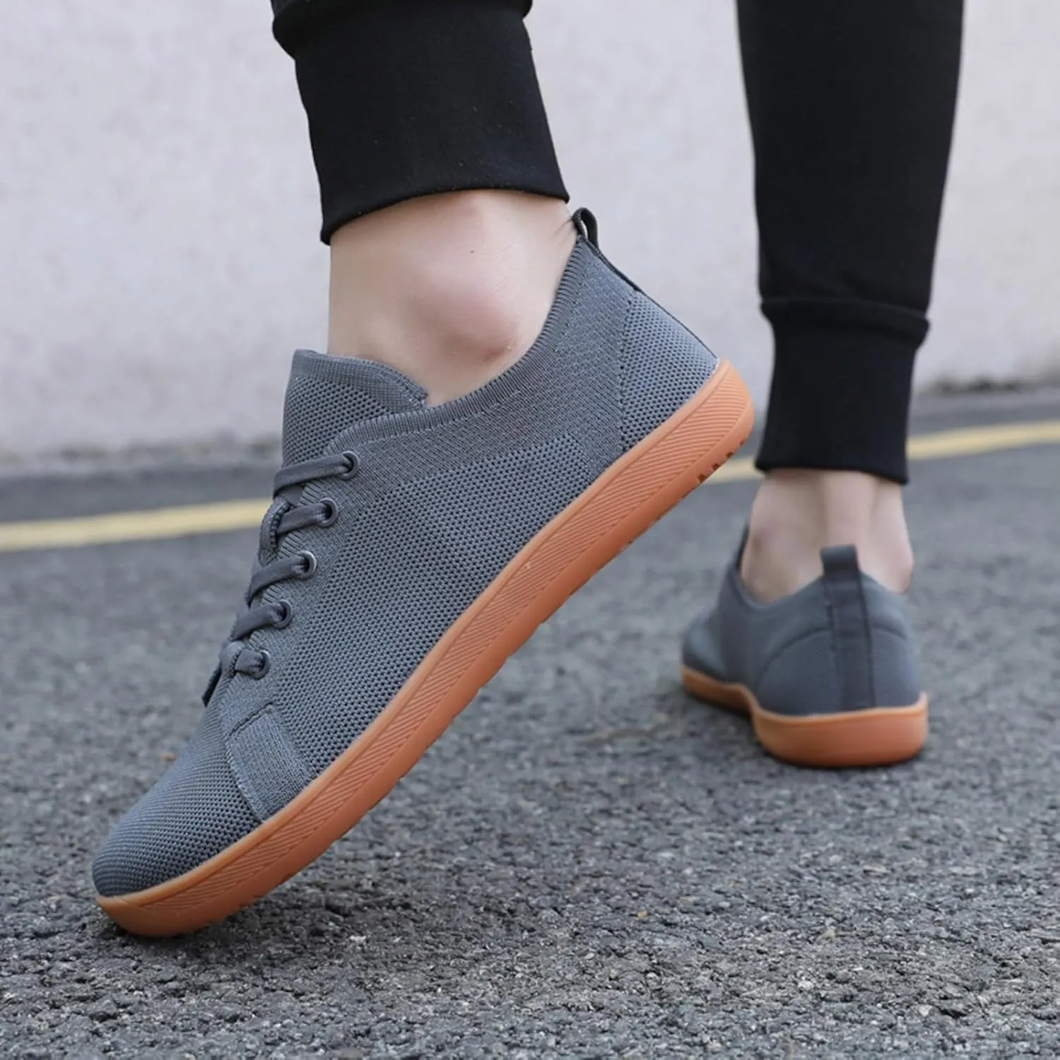 Orthopedic Shoes for Women Jazz Shoes Lace-up Sneakers Modern Dance Shoes Air Cushion Platform Walking Dance Shoes