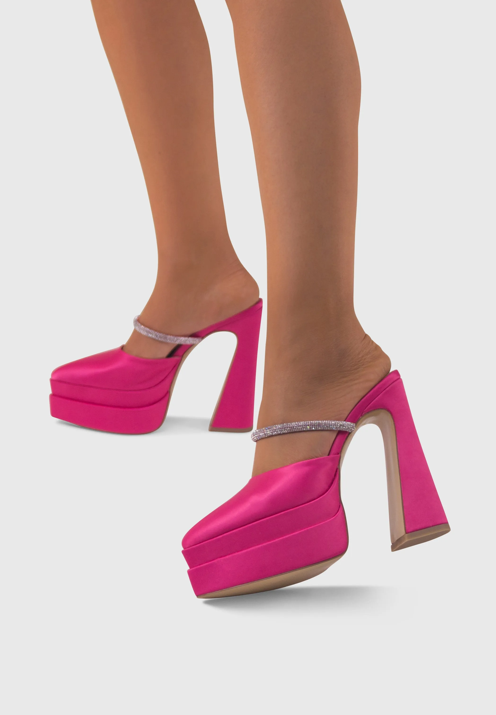 PANDORA Pink - High-heel platform mules