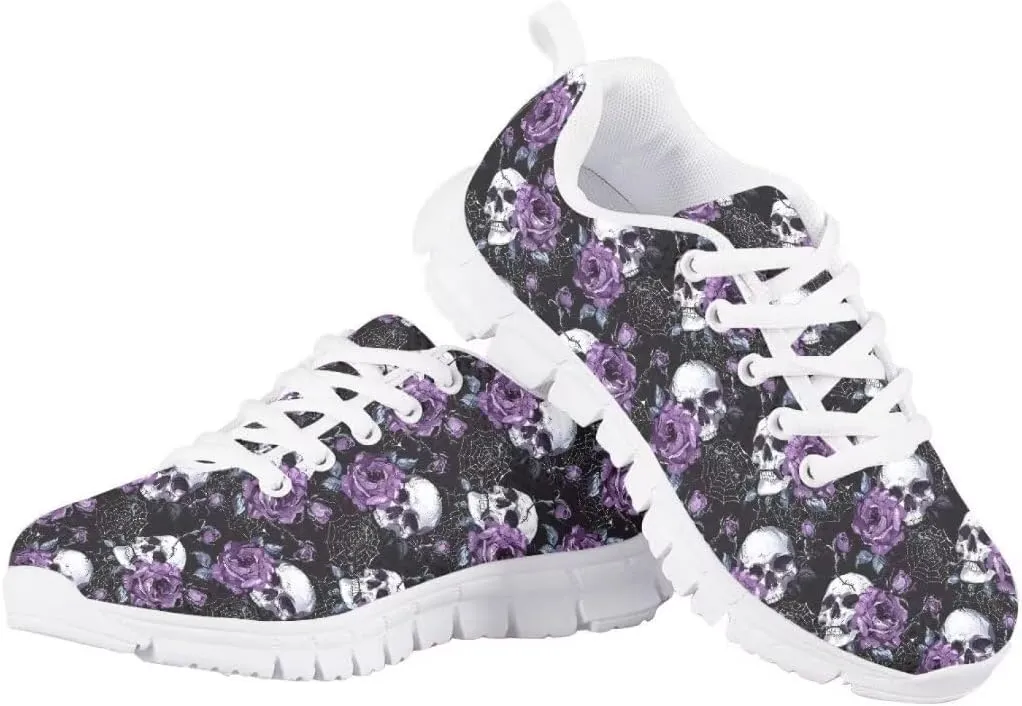 Pinupub Breathable Sports Shoes for Boys Girls Running Hiking Non Slip Durable Tie Lace Sneakers