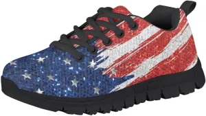 Pinupub Kids Lace-up Sneakers Comfortable Lightweight Casual Running Walking Tennis Shoes
