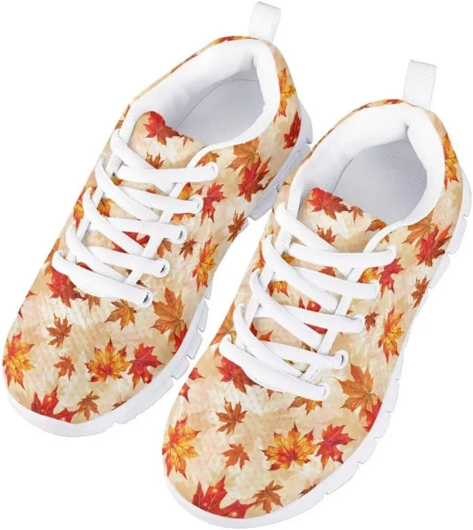 Pinupub Running Walking Shoes for Boys Girls Sports Non Slip Durable Casual Sneakers with Tie Lace