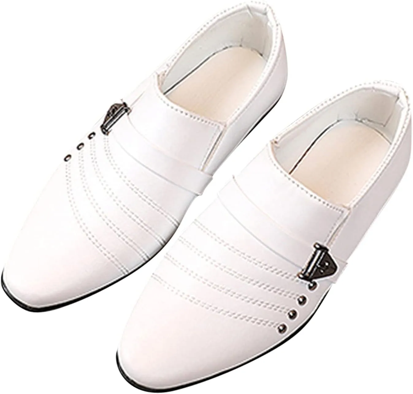 Pointed Toe Ankle Leather Sandals for Kids Baby Boys Girls Flat Non Slip Formal Shoes Fancy Comfy Loafers Sandals