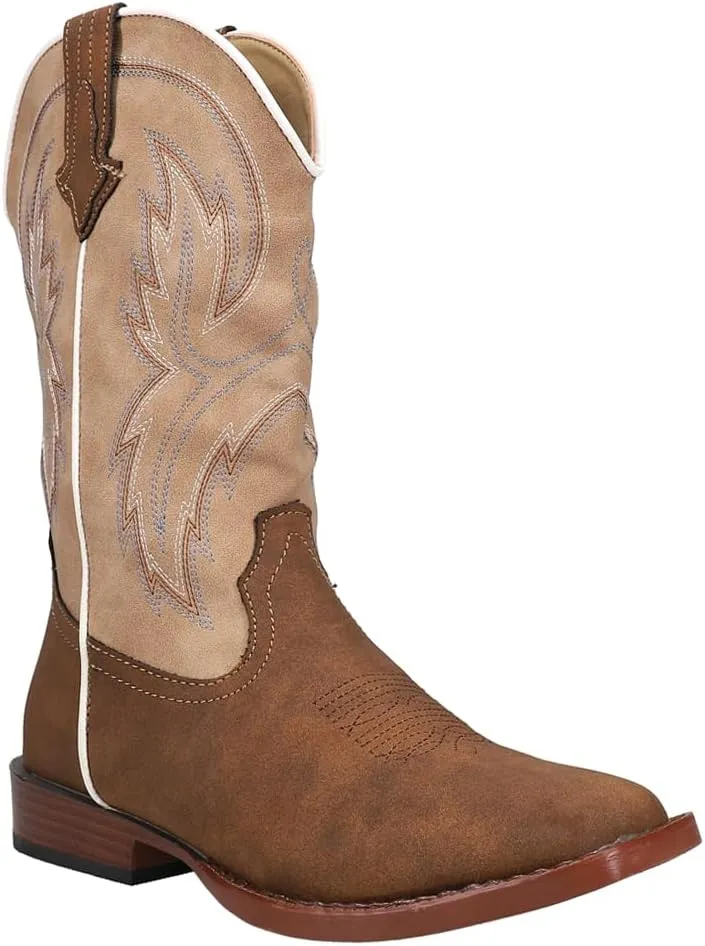 ROPER Kids Boys Eastwood Eastwood Square Toe Casual Boots Mid Calf - Brown