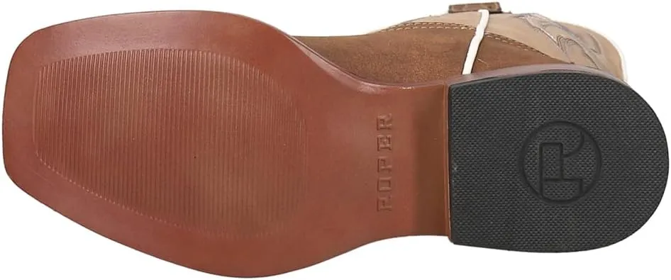 ROPER Kids Boys Eastwood Eastwood Square Toe Casual Boots Mid Calf - Brown
