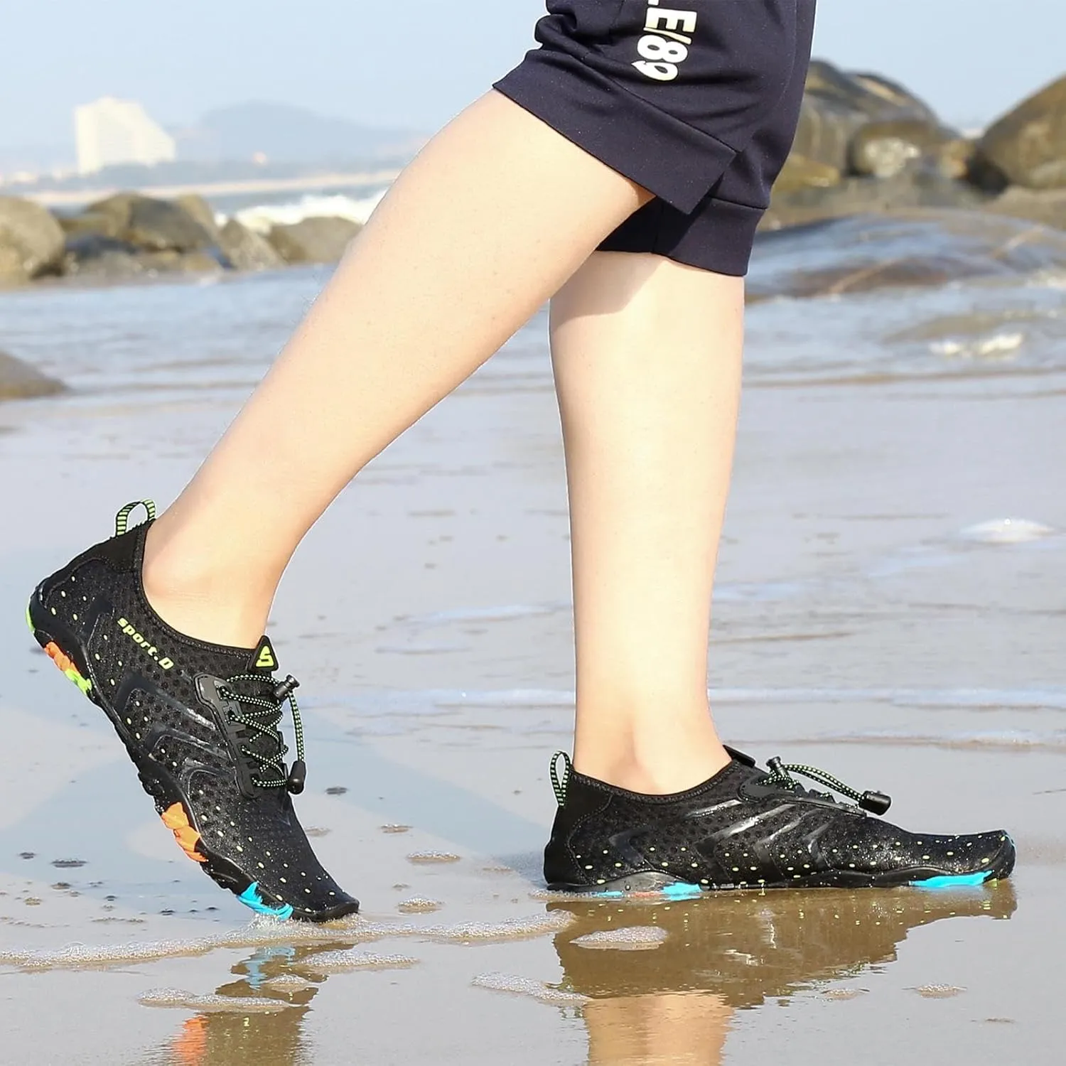SAGUARO Quick-Dry Water Shoes for Women  Swim Shoes, Beach Shoes, Aqua Shoes with Lightweight, Breathable, Slip-Resistant Design for Pool & Outdoor Use