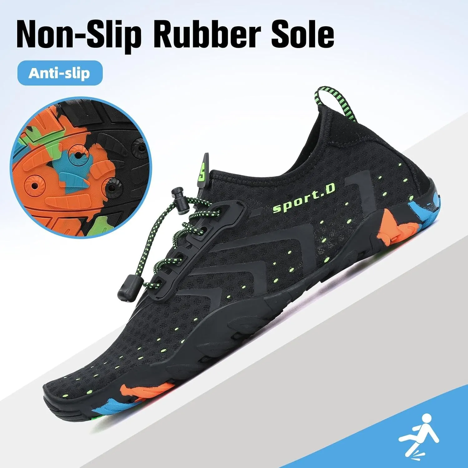 SAGUARO Quick-Dry Water Shoes for Women  Swim Shoes, Beach Shoes, Aqua Shoes with Lightweight, Breathable, Slip-Resistant Design for Pool & Outdoor Use