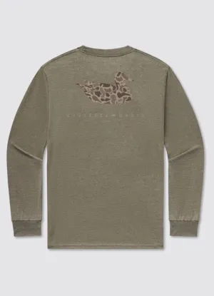 Seawash Tee Retro Duck Originals in Dark Olive by Southern Marsh