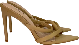 Simmi London Beige Nude Lycra Mules UK 5 EU 38 