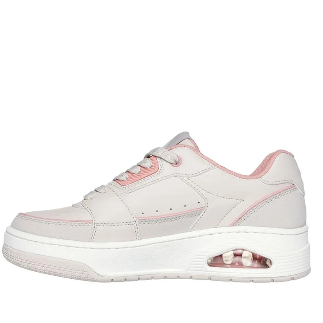 Skechers Uno Court Courted Style Off  White Coral