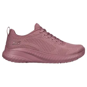 Skechers Womens Bob Squad Chaos Face Off Trainers - Dark Pink