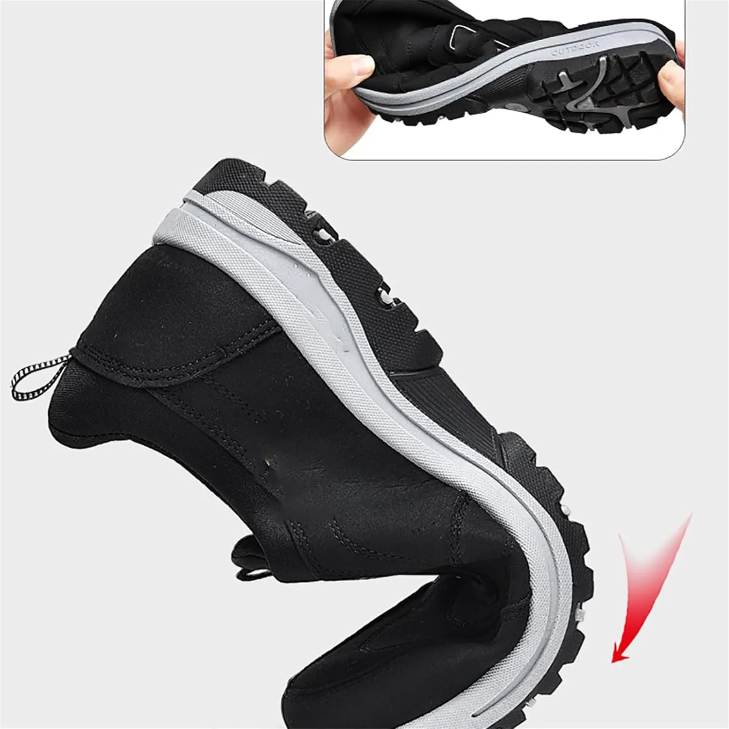 Teresad Shoes Men, Men's Comfortable Waterproof Orthopedic Walking Shoes