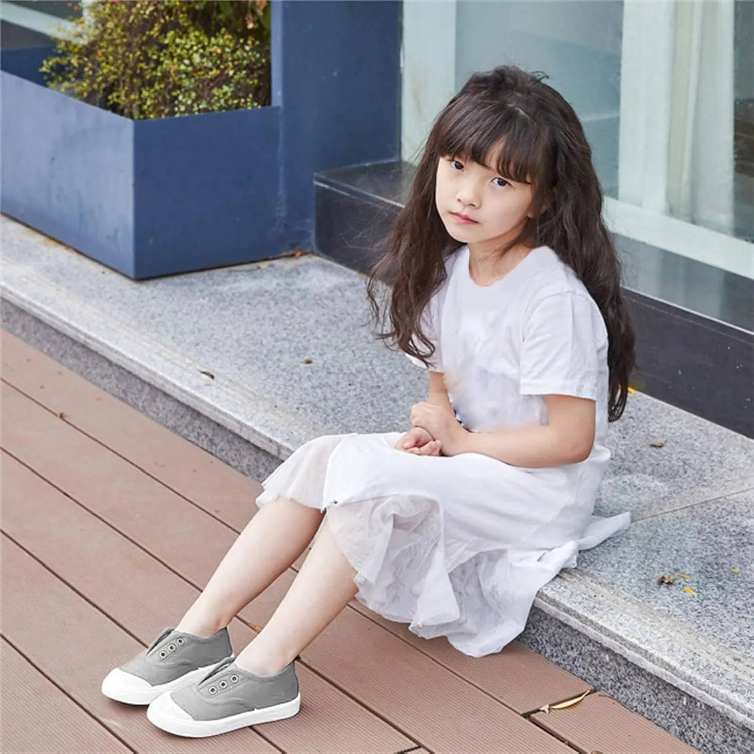 Toddler Canvas Flat Sneakers Lace Ankle Non Slip Running Sport Shoes Childrens Kids Breathable Comfy Summer Casual Shoes
