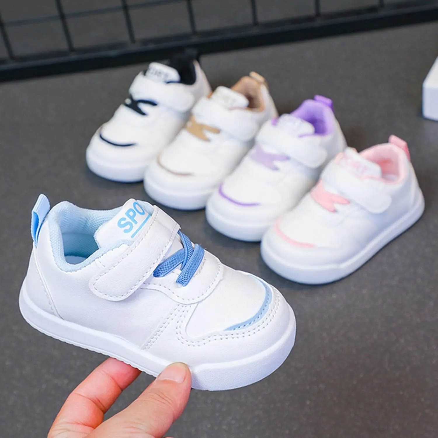 Toddler Flat Open Toe Sneaker Outdoor First Walking Sport Shoes Baby Boys Girls Running Sole Non Slip Shoes Light Comfy