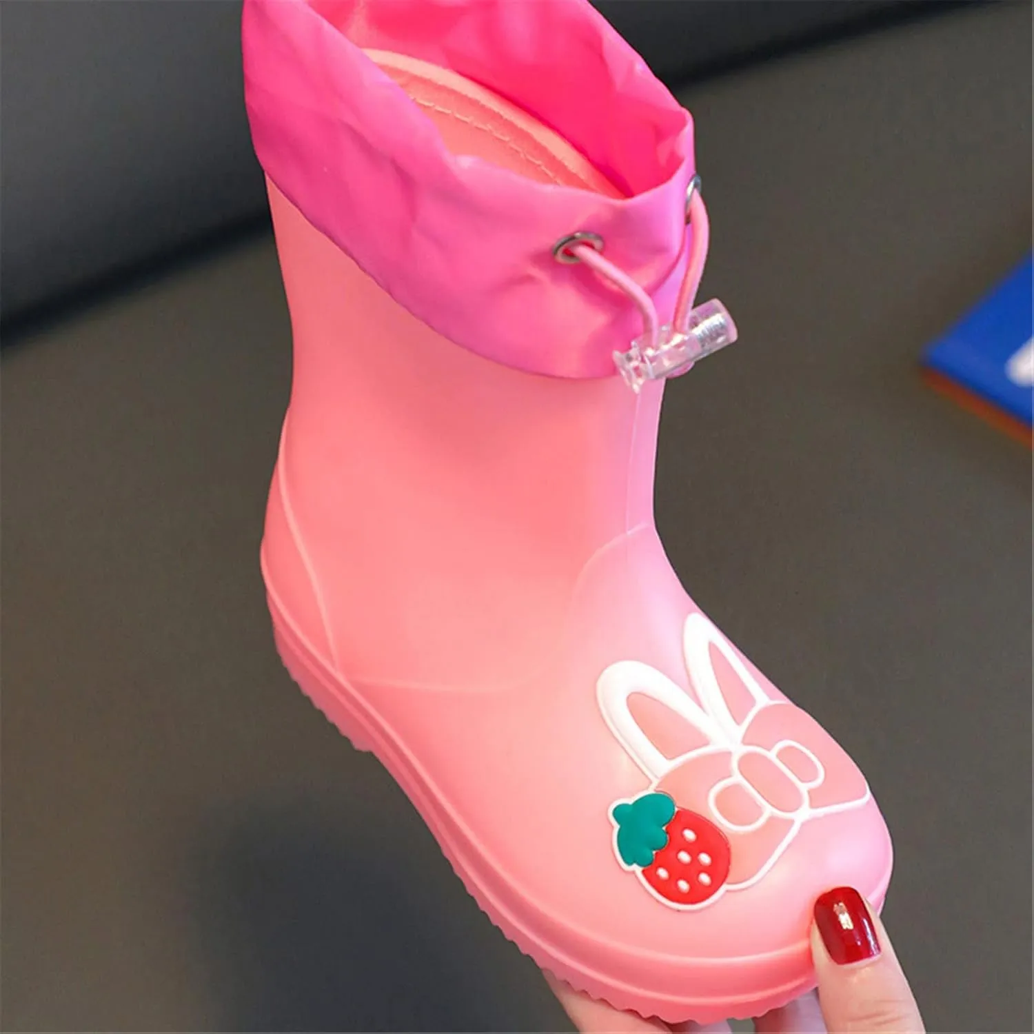 Toddler Girl Rain Boots Rain Boots for Girls Boys Kids Rain Boot Insulated Liner for Boys & Girls Rubber Baby Snow Boots