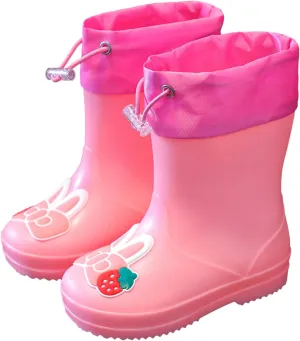 Toddler Girl Rain Boots Rain Boots for Girls Boys Kids Rain Boot Insulated Liner for Boys & Girls Rubber Baby Snow Boots