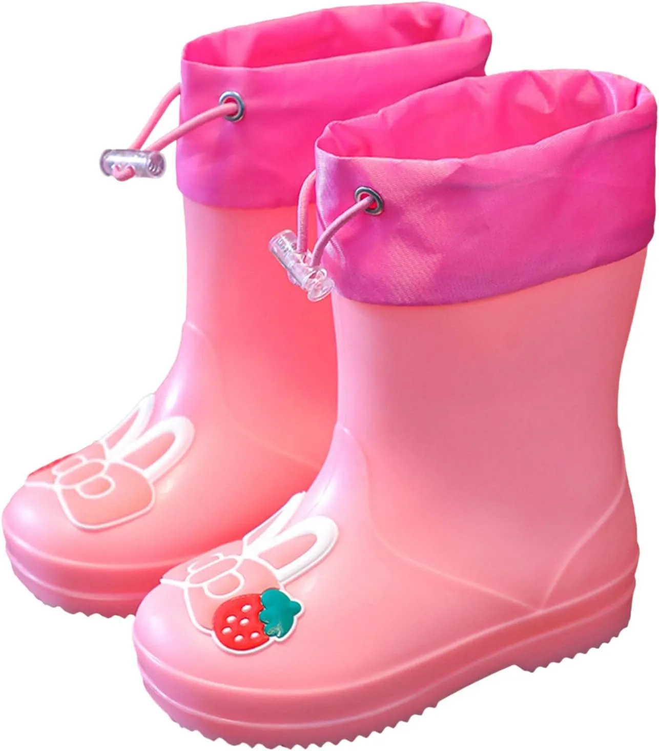 Toddler Girl Rain Boots Rain Boots for Girls Boys Kids Rain Boot Insulated Liner for Boys & Girls Rubber Baby Snow Boots