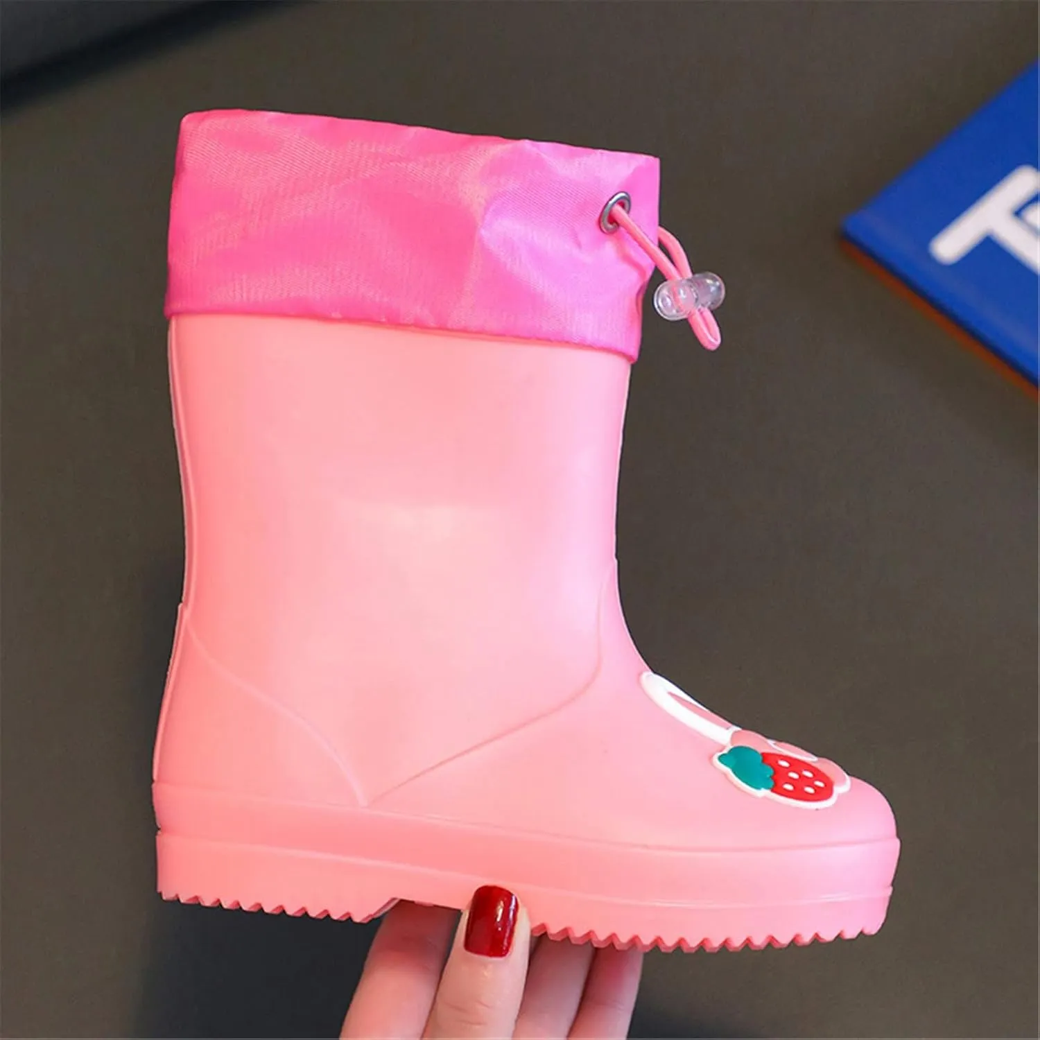 Toddler Girl Rain Boots Rain Boots for Girls Boys Kids Rain Boot Insulated Liner for Boys & Girls Rubber Baby Snow Boots