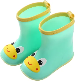 Toddler Rain Boots Duck Cartoon Children Rain Shoes Boys and Girls Water Shoes Baby Waterproof Shoes Boys Water Shoes