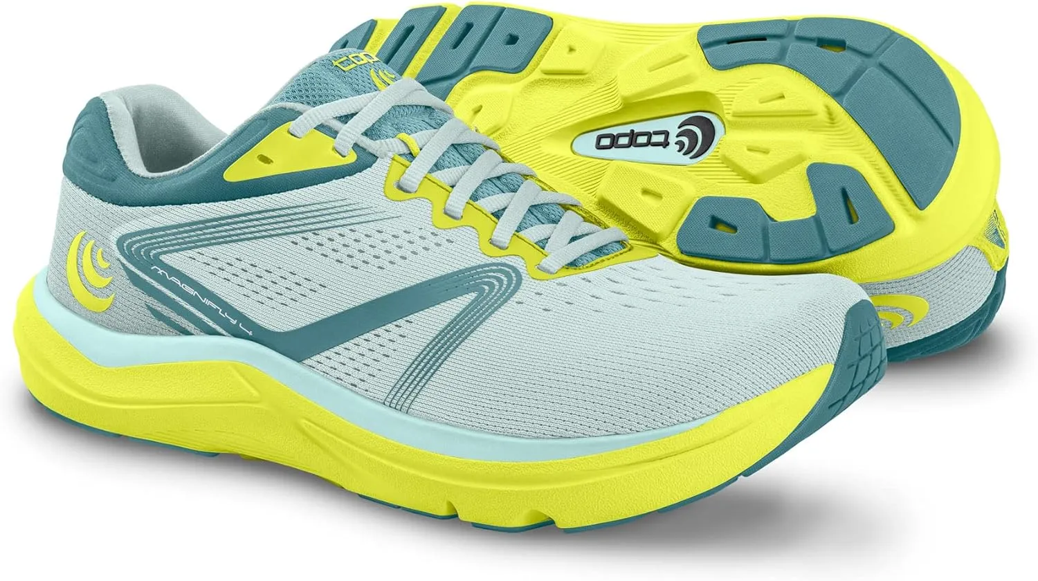 Topo Athletic Women's Magnifly 4 Comfortable Cushioned Durable 0MM Drop Road Running Shoes, Athletic Shoes for Road Running