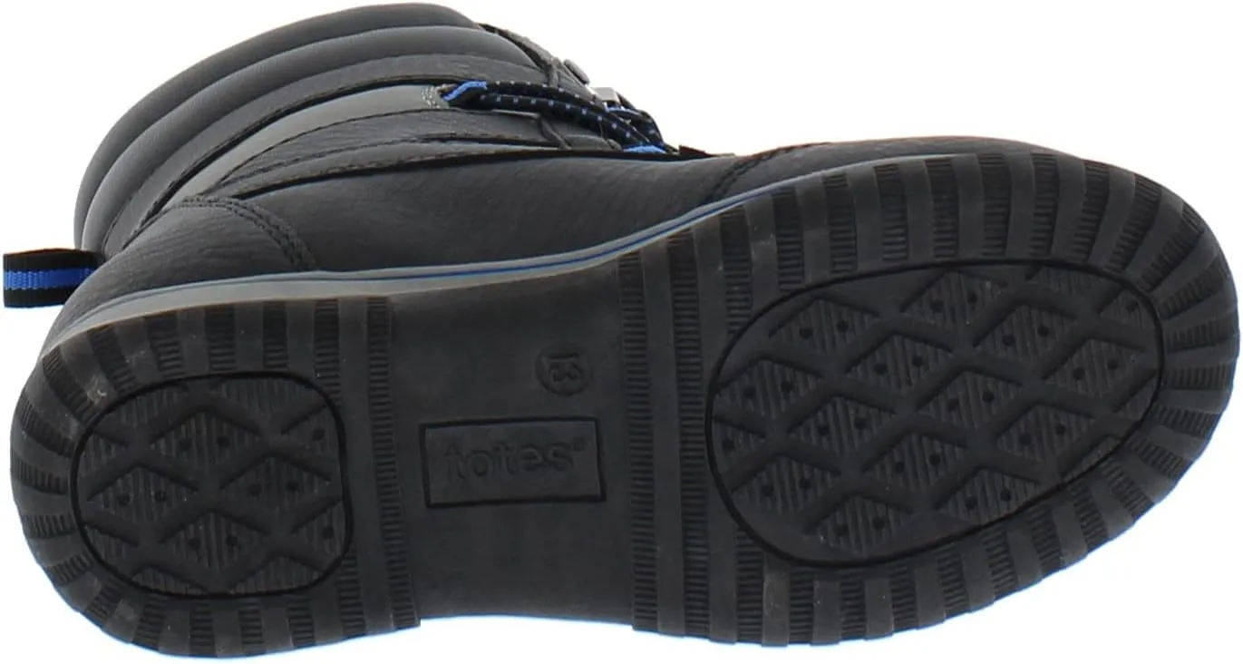 totes Kids Snow Boots with Elastic Lace Toggle Closure Buster All-Weather Insulated Winter Boots Built for Comfort, Durability - Keeps Feet Warm & Dry