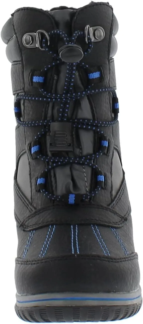 totes Kids Snow Boots with Elastic Lace Toggle Closure Buster All-Weather Insulated Winter Boots Built for Comfort, Durability - Keeps Feet Warm & Dry