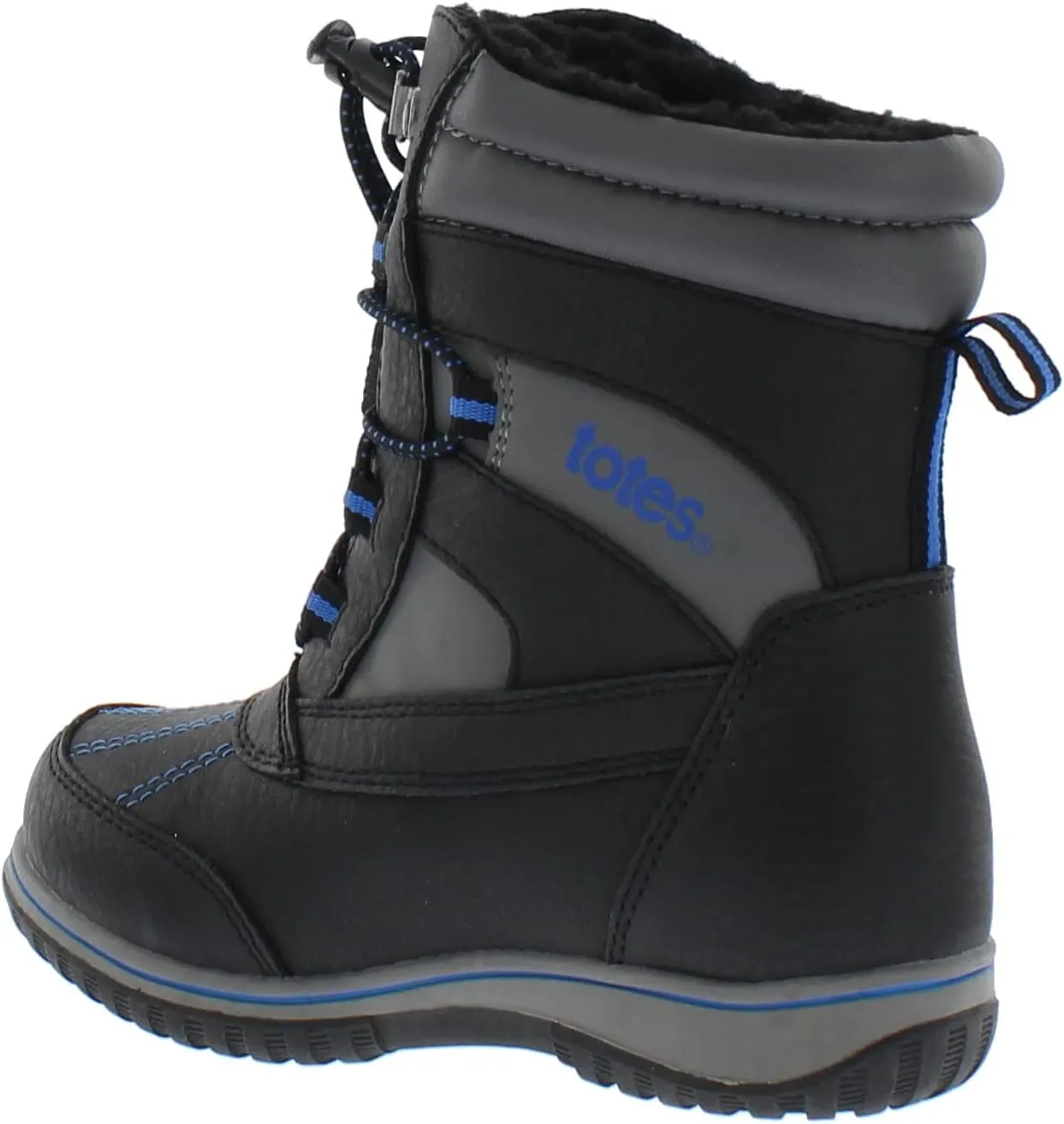 totes Kids Snow Boots with Elastic Lace Toggle Closure Buster All-Weather Insulated Winter Boots Built for Comfort, Durability - Keeps Feet Warm & Dry