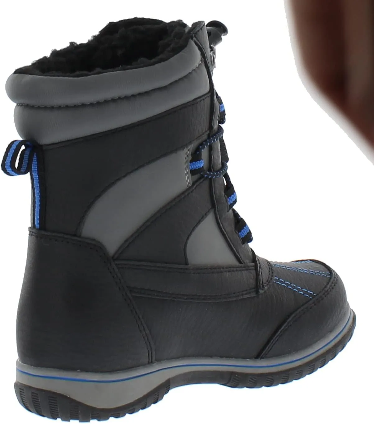 totes Kids Snow Boots with Elastic Lace Toggle Closure Buster All-Weather Insulated Winter Boots Built for Comfort, Durability - Keeps Feet Warm & Dry