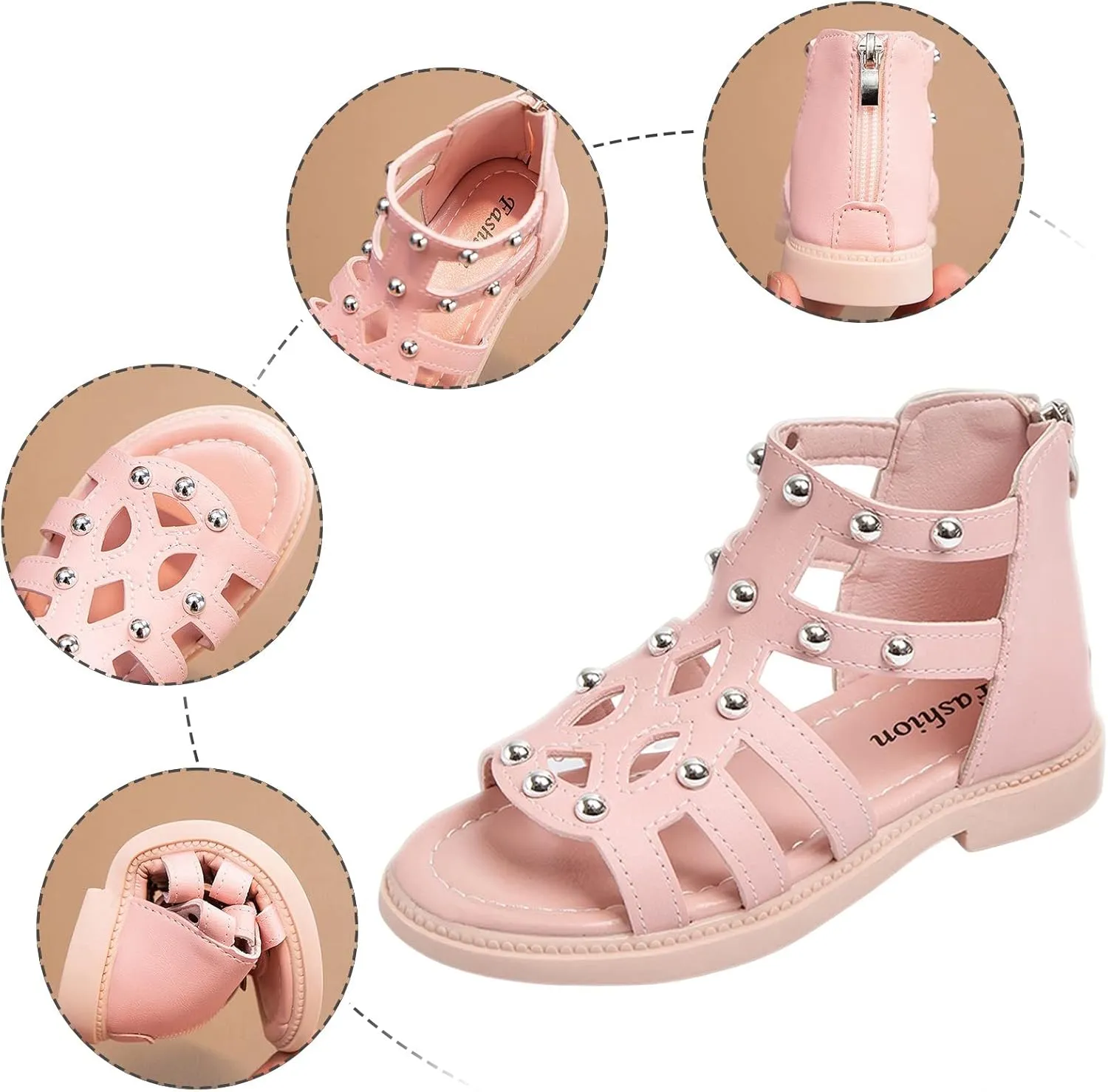 Water Shoes for Kids High Top Sandals Fashion Summer Little Girl Beads High Top Princess Children Toddler Slippers Girl