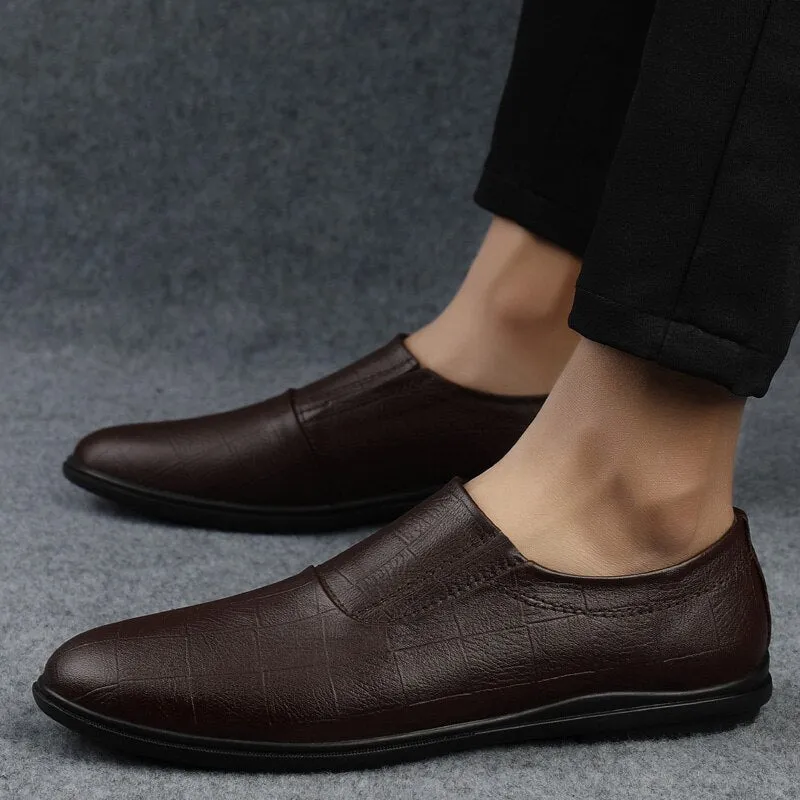 West Louis Slipons Genuine Leather Moccasins