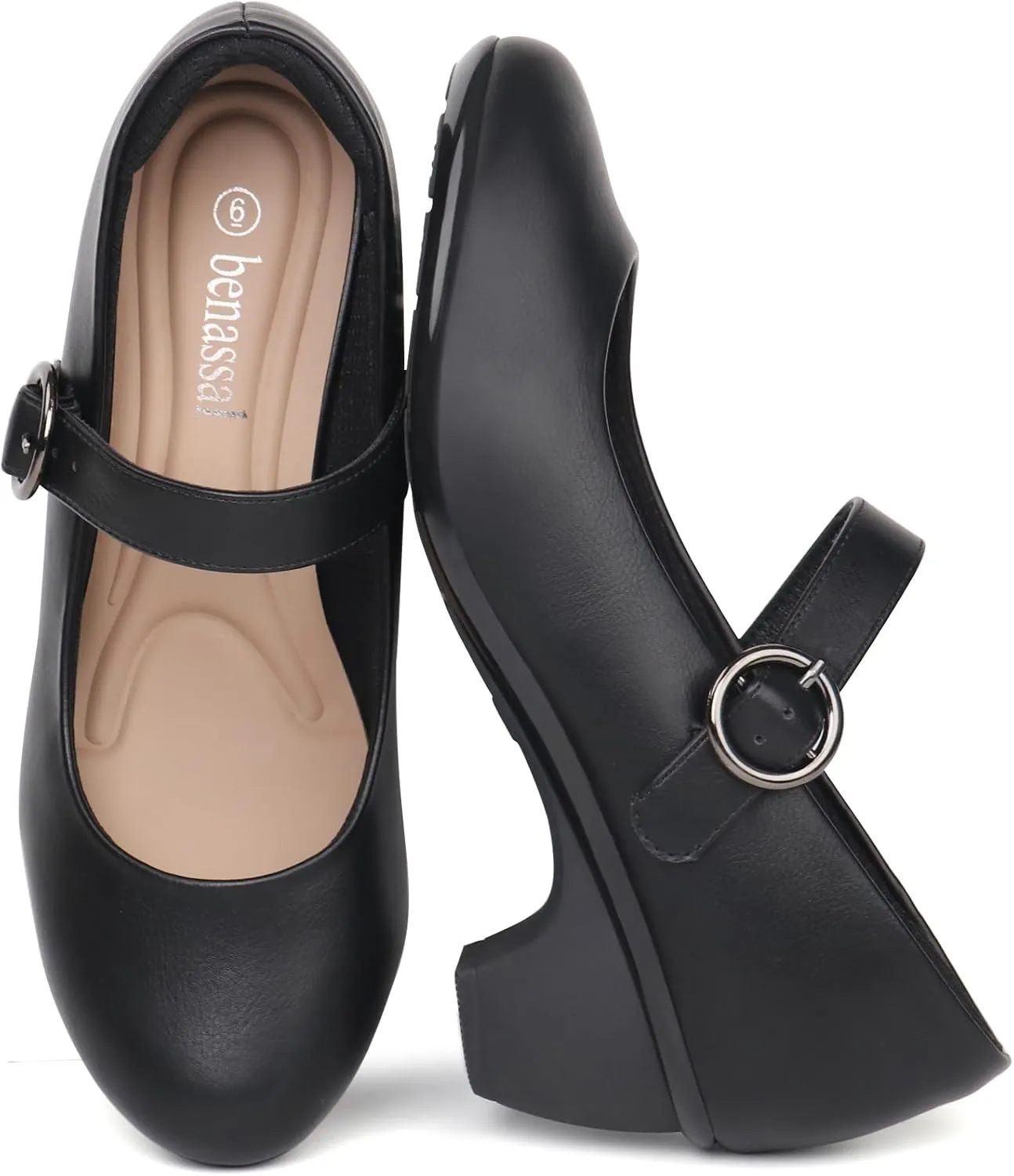 Women Mary Janes Pumps Chunky Shoes Dress Shoes