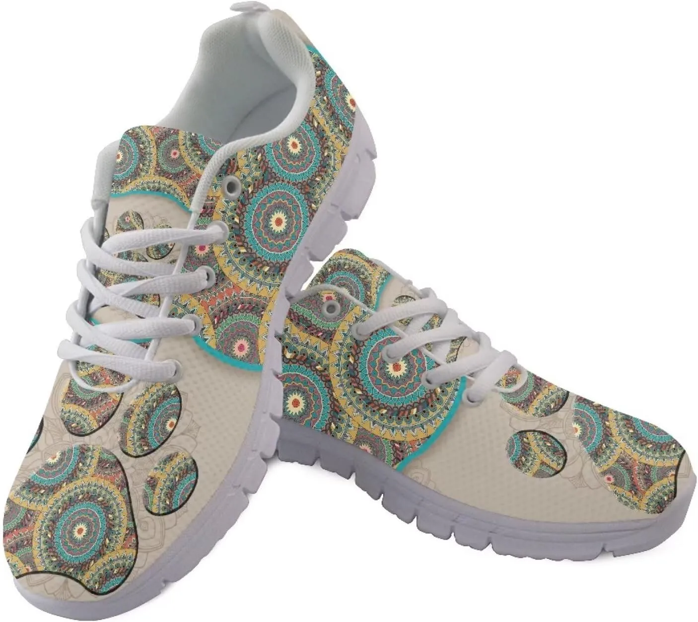 Women Men Lace Up Shoes Walking Sports Trainers Durable Sneaker for Running Hiking Gym US 5-15