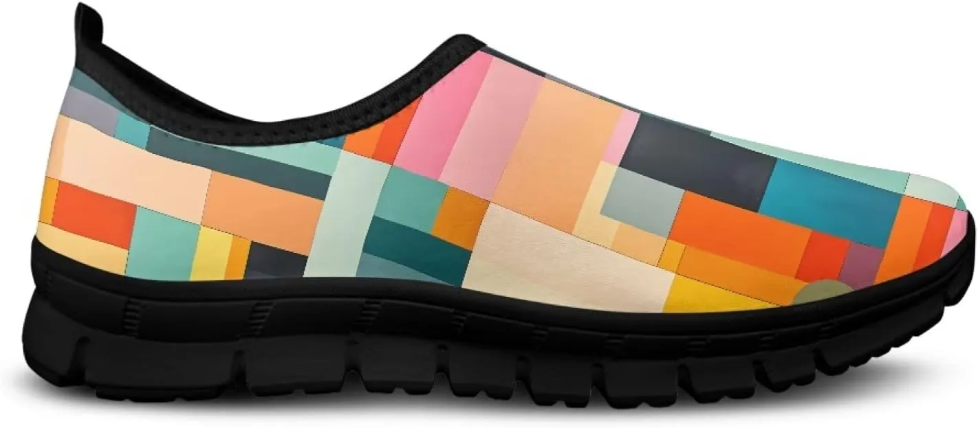Women Slip On Walking Shoes Casual Mesh-Comfortable Tennis Sneakers Lightweight Breathable