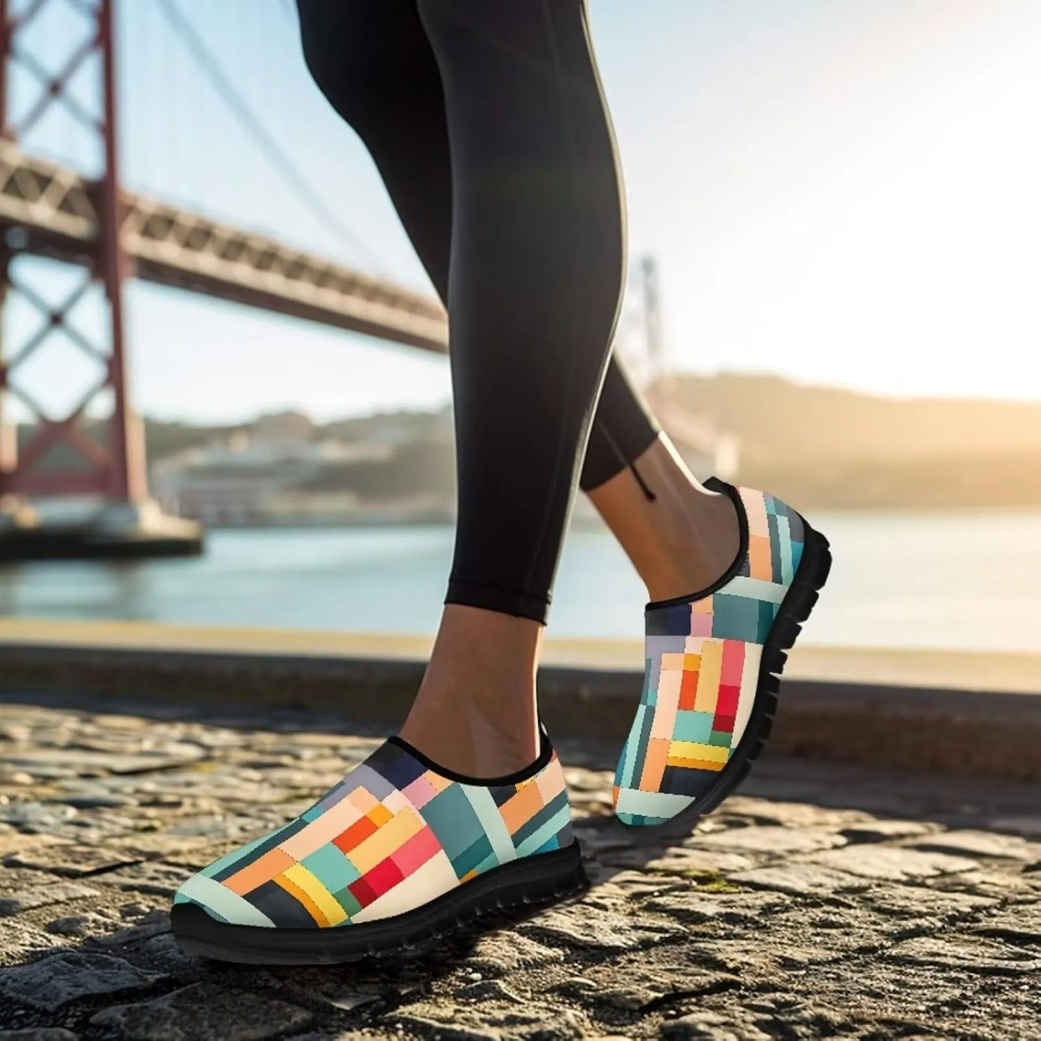 Women Slip On Walking Shoes Casual Mesh-Comfortable Tennis Sneakers Lightweight Breathable