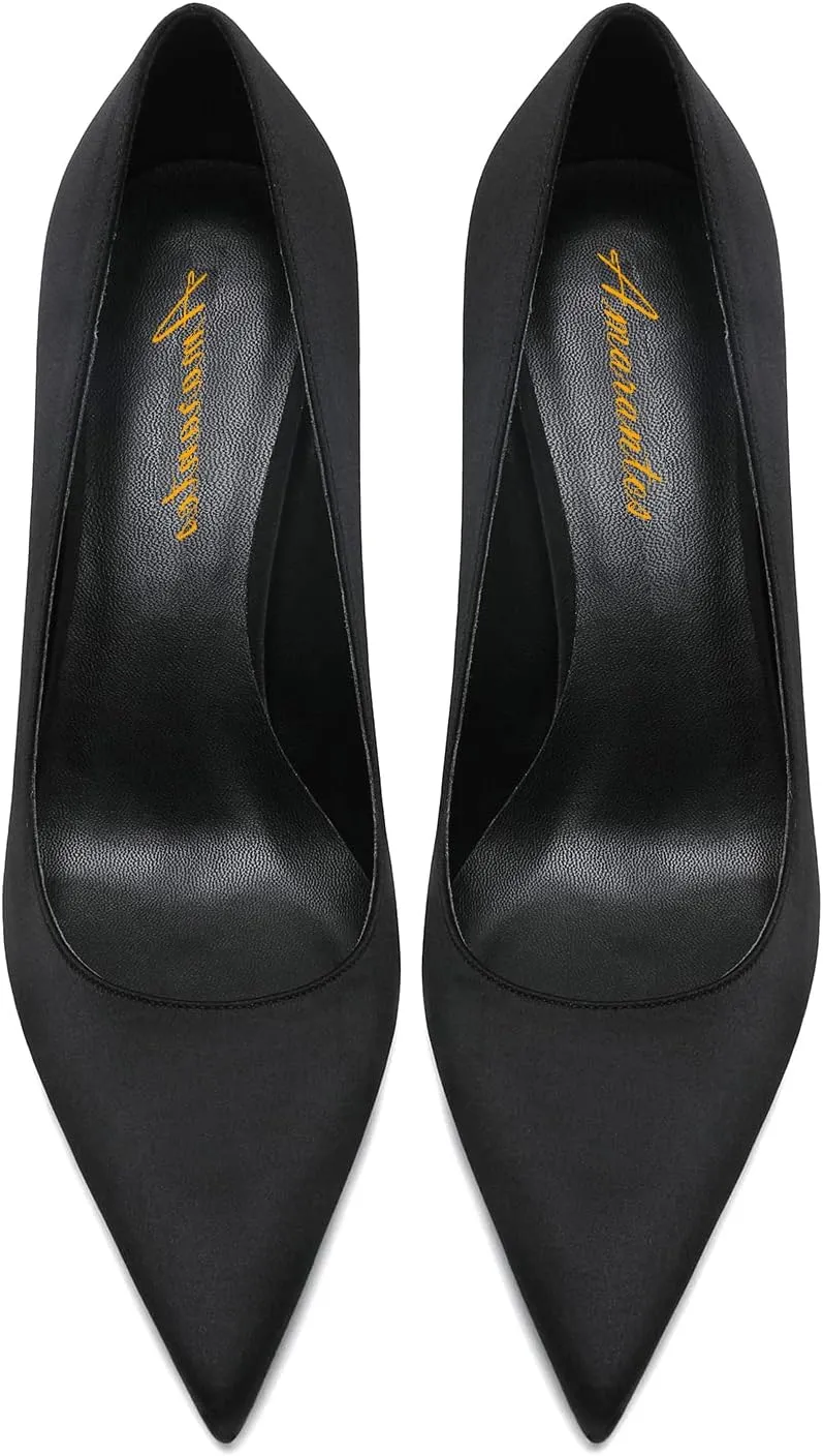 Women's Classic Pointed Toe Elegant Slip on Stieletto Dress Pumps Shoes