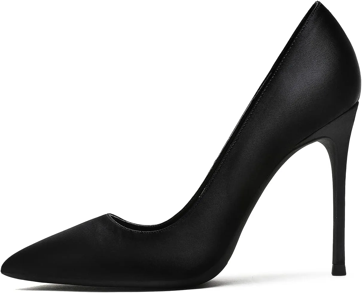 Women's Classic Pointed Toe Elegant Slip on Stieletto Dress Pumps Shoes