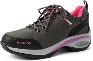Women's Fashion Sneakers Lace-Up Walking Shoes Comfortable Casual Athletic Non-Slip Running Fashion Sneakers