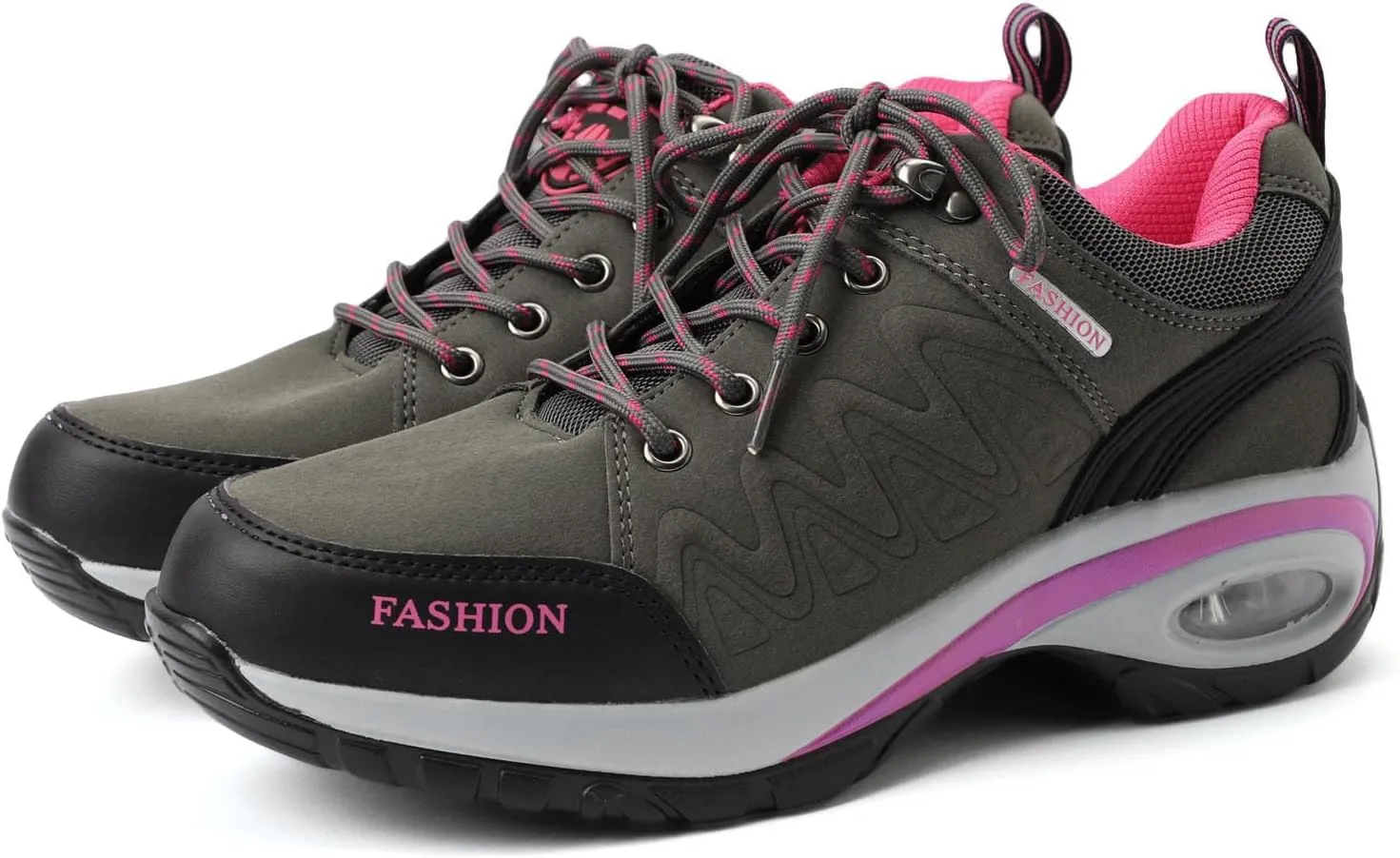 Women's Fashion Sneakers Lace-Up Walking Shoes Comfortable Casual Athletic Non-Slip Running Fashion Sneakers