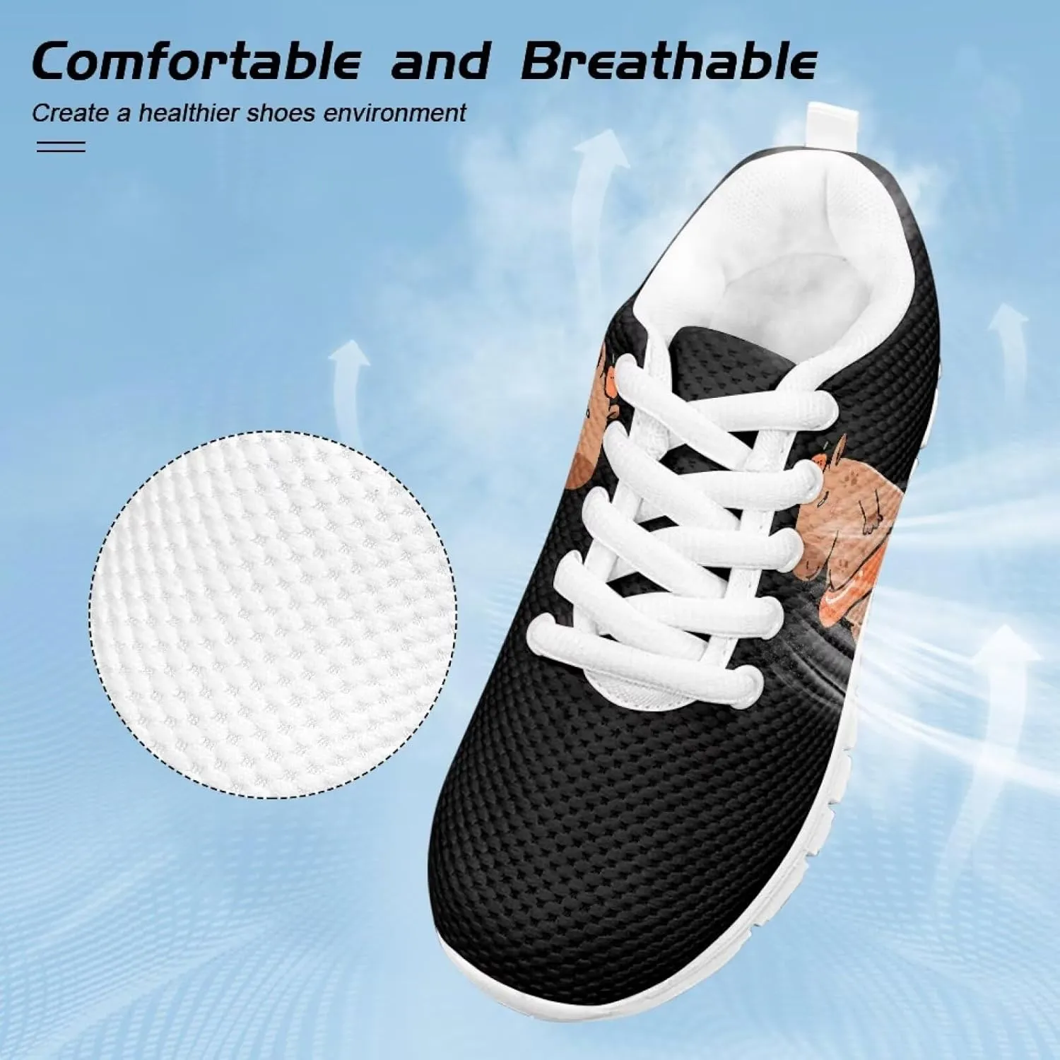 Yzaoxia Athletic Running Shoes for Boys Walking Shoes Lightweight Lace Up Sneakers for Kids Comfy Size 11-Size 5